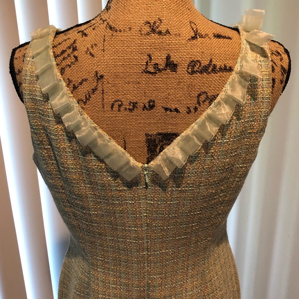 Vintage Carmen Marc Valvo collection sz 10 dress designer romantic night out - Picture 7 of 10